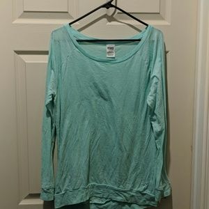 PINK long sleeve yoga shirt